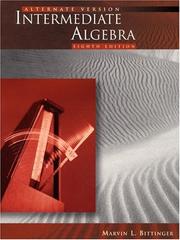 Cover of: Intermediate algebra by Marvin L. Bittinger, Judith A. Beecher