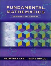 Cover of: Fundamental mathematics through applications by Geoffrey Akst, Geoffrey Akst