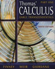Cover of: Calculus Early Transcendentals by George Brinton Thomas