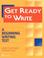 Cover of: Get ready to write