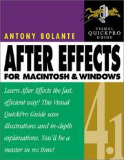 Cover of: Adobe After Effects 4.1 for Macintosh and Windows