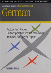 Cover of: Standard Grade General Credit: German
