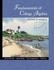 Cover of: Fundamentals of College Algebra by Judith A. Beecher