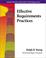 Cover of: Effective Requirements Practices