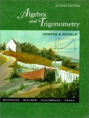 Cover of: Algebra and Trigonometry: Graphs and Models with Graphing Calculator Manual (2nd Edition)