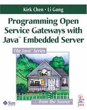 Cover of: Programming Open Service Gateways with Java Embedded Server(TM) Technology