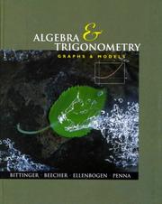 Cover of: College Algebra by Judith A. Beecher