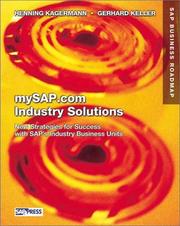 Cover of MySAP.com industry solutions