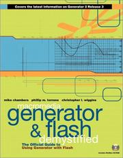 Cover of: Macromedia Generator and Flash demystified: the official guide to using Generator with Flash