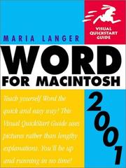 Cover of: Word 2001 for Macintosh by Maria Langer