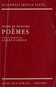 Cover of: Poèmes by Pierre de Ronsard