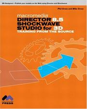 Cover of: Macromedia Director 8.5 Shockwave Studio for 3D: training from the source