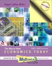 Cover of: Economics today by Roger LeRoy Miller, Roger LeRoy Miller