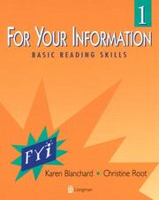 Cover of: For your information 1 by Karen Lourie Blanchard