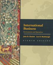 Cover of: International business by John D. Daniels