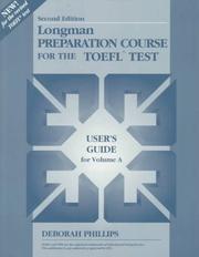 Cover of: Longman Preparation Course for the Toefl by Deborah Phillips