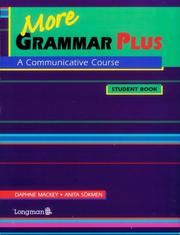 Cover of: More Grammar Plus: A Communicative Course (Student Book)