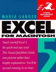 Cover of: Excel 5 for Macintosh