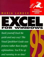 Cover of: Excel for Windows 95
