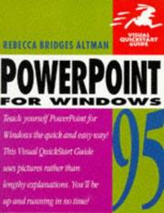 Cover of: PowerPoint for Windows 95 by Rebecca Bridges Altman