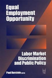 Equal employment opportunity by Paul Burstein