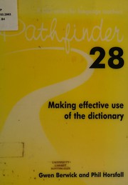 Cover of: Making Effective Use of the Dictionary (Pathfinder)