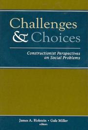 Cover of: Challenges and Choices: Constructionist Perspectives on Social Problems (Social Problems and Social Issues)