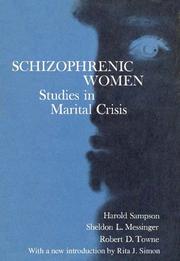 Cover of: Schizophrenic Women by Harold Sampson, Robert Towne