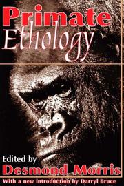 Cover of: Primate ethology