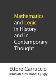Cover of: Mathematics and Logic in History and in Contemporary Thought