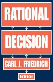 Cover of: Rational Decision