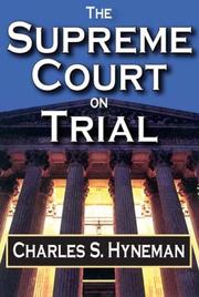 Cover of: The Supreme Court on Trial