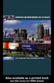 Cover of: Doing Business in China | Tim Ambler