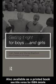 Cover of: Getting It Right for Boys and Girls