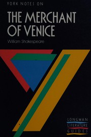 Cover of: William Shakespeare, Merchant of Venice: notes.