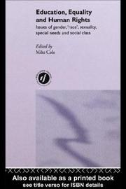 Cover of: Education, Equality and Human Rights by Mike Cole