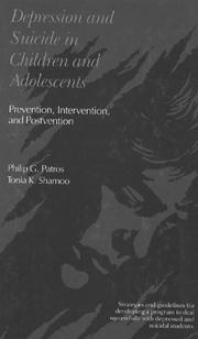 Cover of: Depression and suicide in children and adolescents: prevention, intervention, and postvention