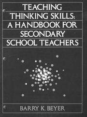 Cover of: Teaching thinking skills: a handbook for secondary school teachers