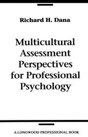 Cover of: Multicultural assessment perspectives for professional psychology