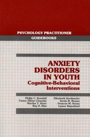 Cover of: Anxiety disorders in youth by Philip C. Kendall