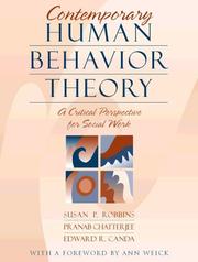 Cover of: Contemporary human behavior theory by Susan P. Robbins