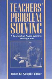 Cover of: Teachers' Problem Solving: A Casebook of Award-Winning Teaching Cases