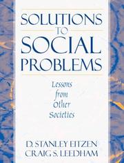 Cover of: Solutions to Social Problems by D. Stanley Eitzen, Craig S. Leedham