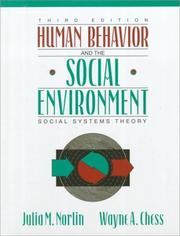 Cover of: Human Behavior and the Social Environment: Social Systems Theory, Third Edition