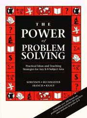 Cover of: The power of problem solving by Lynn R. Buckmaster, Mary Kay Francis, Karen M. Knauf