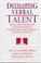 Cover of: Developing verbal talent