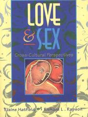 Cover of: Love and Sex by Elaine Hatfield, Richard L. Rapson