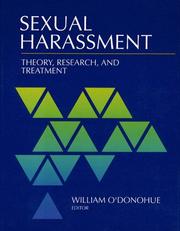 Cover of: Sexual harassment by edited by William O'Donohue.