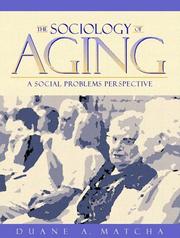 Cover of: Sociology of Aging, The: A Social Problems Perspective