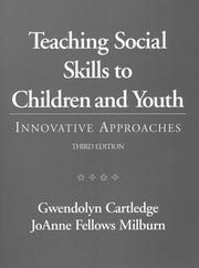 Cover of: Teaching Social Skills to Children and Youth: Innovative Approaches